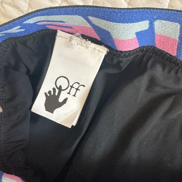 Off White Scuba Skirt Black Small